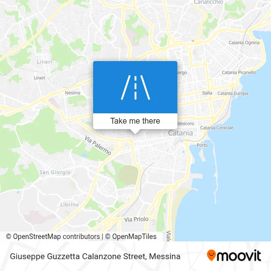 Giuseppe Guzzetta Calanzone Street map