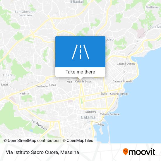 Via Istituto Sacro Cuore map