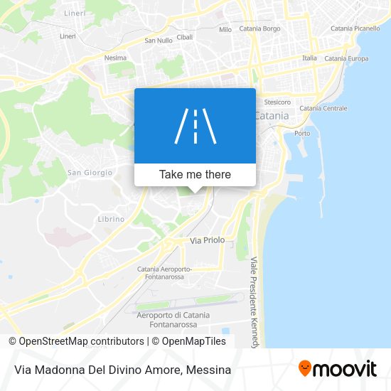 Via Madonna Del Divino Amore map