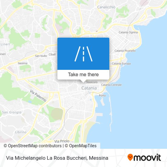 Via Michelangelo La Rosa Buccheri map