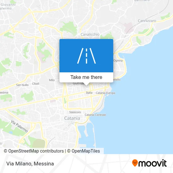 Via Milano map
