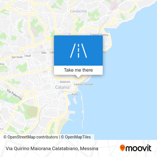 Via Quirino Maiorana Calatabiano map