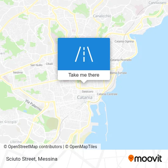 Sciuto Street map