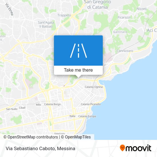 Via Sebastiano Caboto map