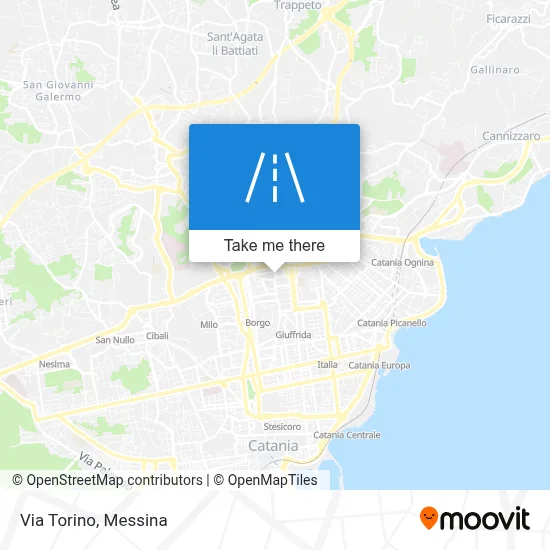 Via Torino map