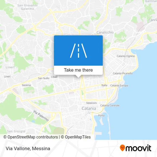 Via Vallone map