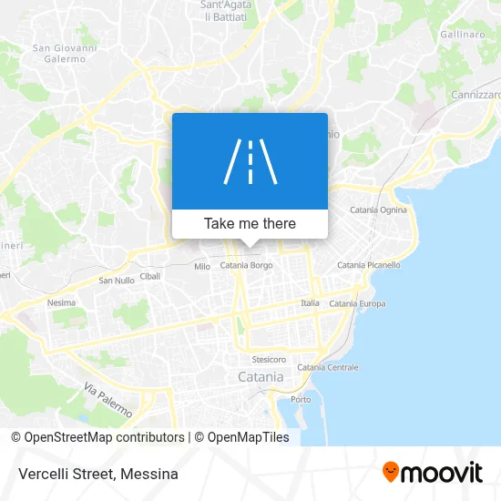 Vercelli Street map