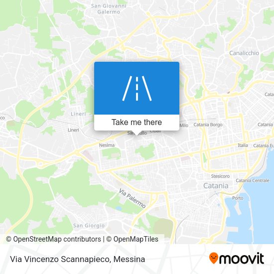 Via Vincenzo Scannapieco map