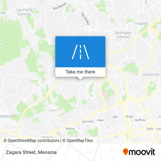 Zagara Street map