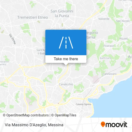 Massimo D'Azeglio Street map