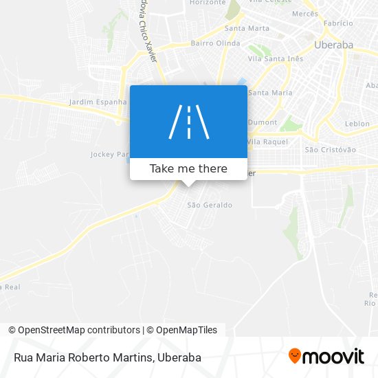 Mapa Rua Maria Roberto Martins
