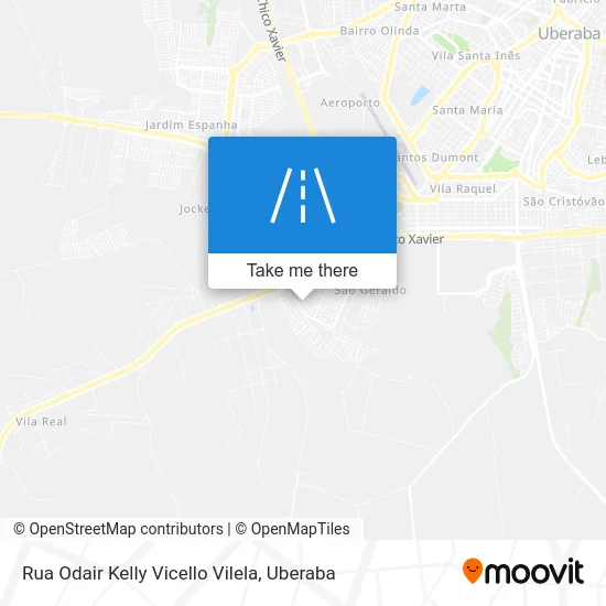 Rua Odair Kelly Vicello Vilela map