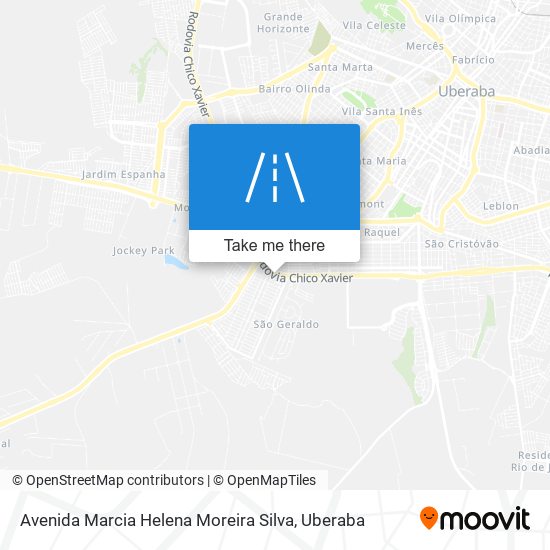 Mapa Avenida Marcia Helena Moreira Silva