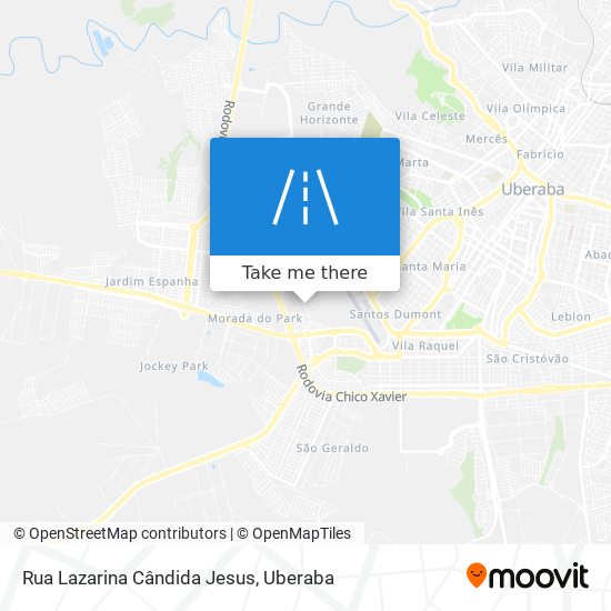 Rua Lazarina Cândida Jesus map