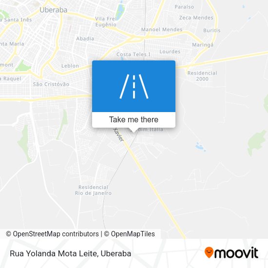 Rua Yolanda Mota Leite map