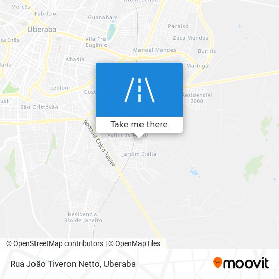 Rua João Tiveron Netto map