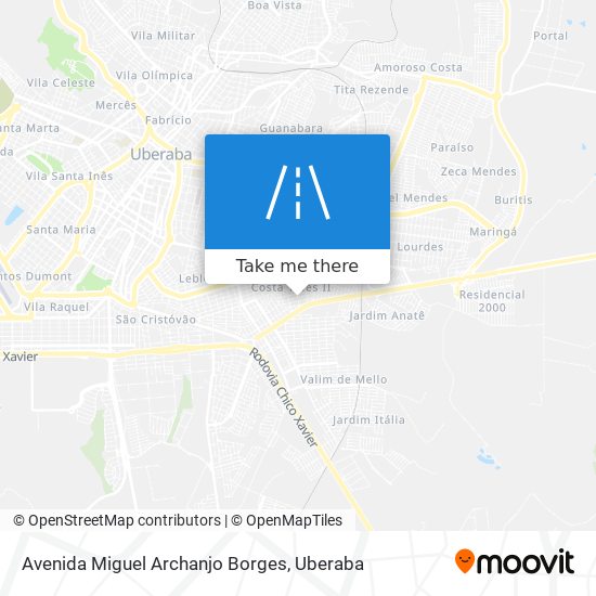 Avenida Miguel Archanjo Borges map