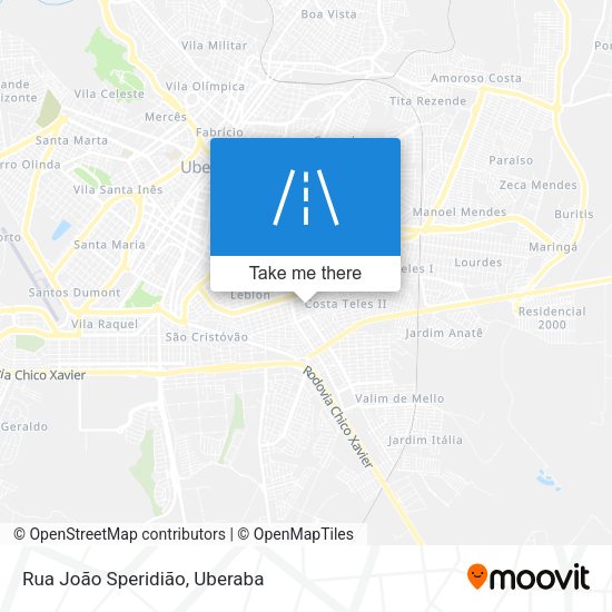 Rua João Speridião map