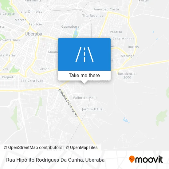 Rua Hipólito Rodrigues Da Cunha map