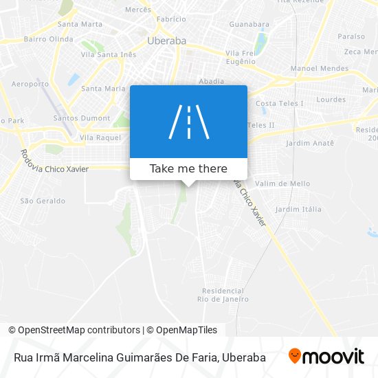 Rua Irmã Marcelina Guimarães De Faria map