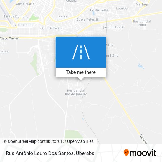 Rua Antônio Lauro Dos Santos map