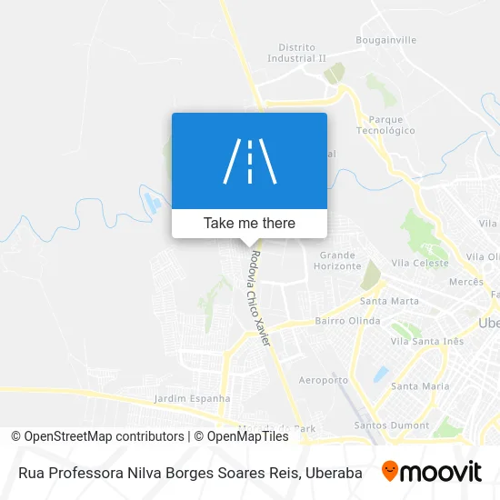 Rua Professora Nilva Borges Soares Reis map