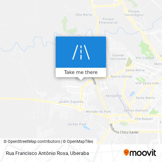 Mapa Rua Francisco Antônio Rosa