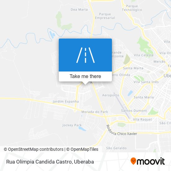 Mapa Rua Olímpia Candida Castro