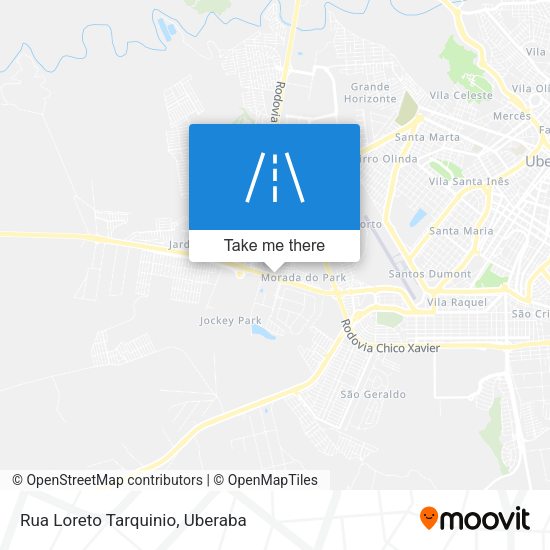 Rua Loreto Tarquinio map