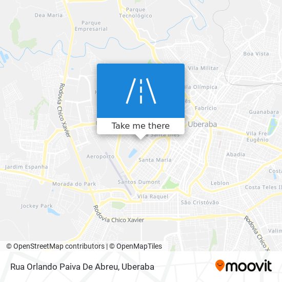 Mapa Rua Orlando Paiva De Abreu