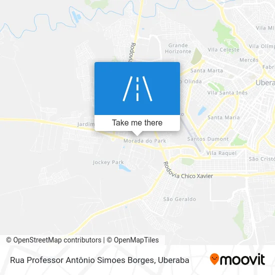 Rua Professor Antônio Simoes Borges map