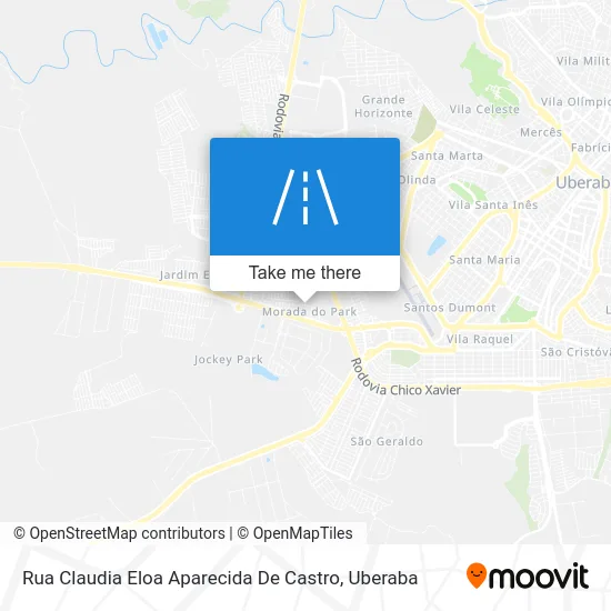 Rua Claudia Eloa Aparecida De Castro map