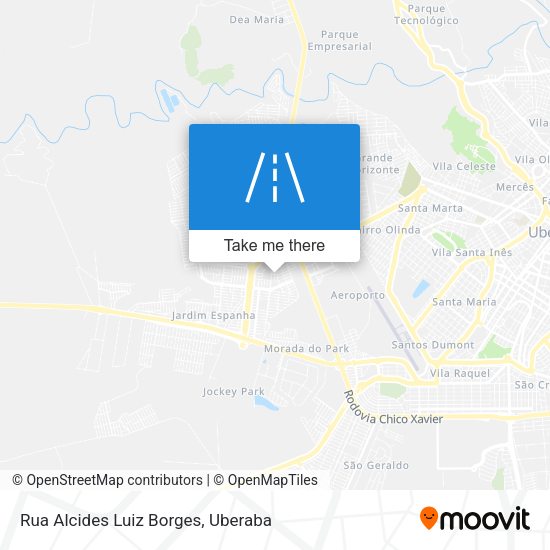 Rua Alcides Luiz Borges map