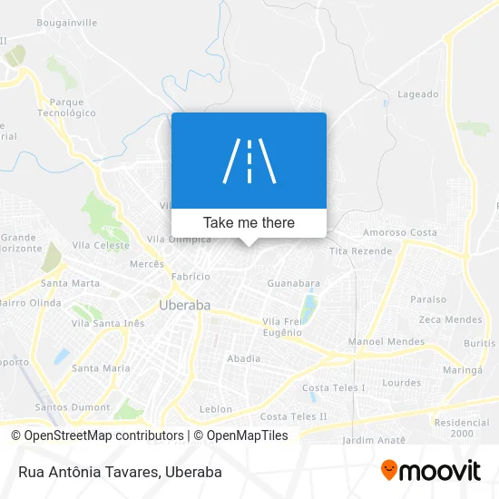 Rua Antônia Tavares map