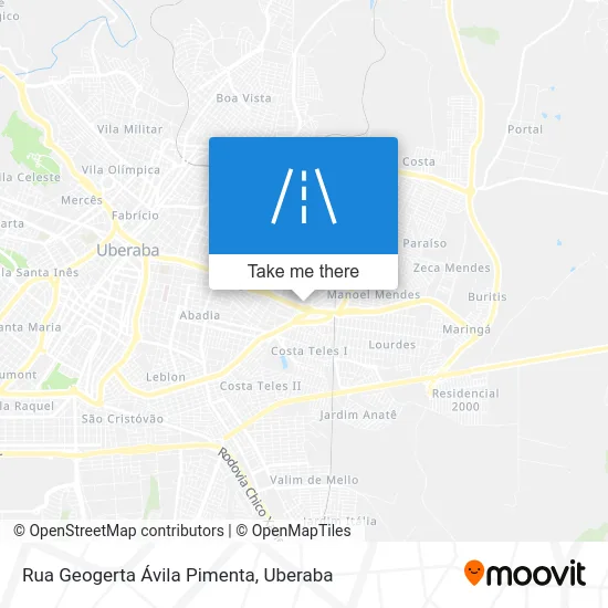 Rua Geogerta Ávila Pimenta map