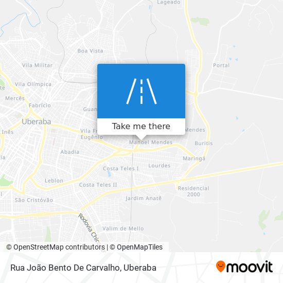 Mapa Rua João Bento De Carvalho