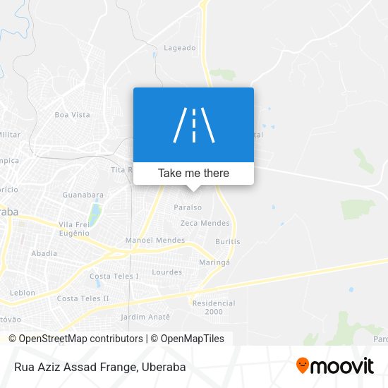 Rua Aziz Assad Frange map