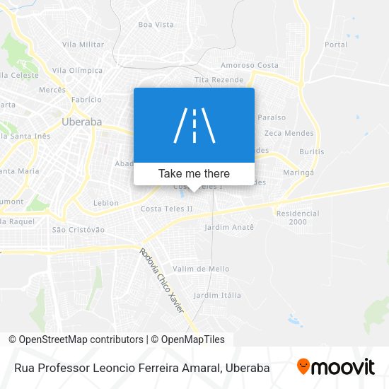 Rua Professor Leoncio Ferreira Amaral map
