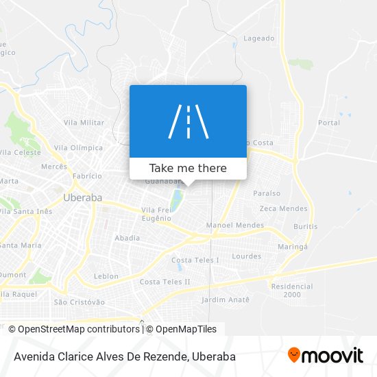 Avenida Clarice Alves De Rezende map