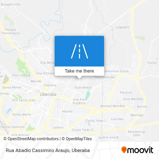 Rua Abadio Cassimiro Araujo map