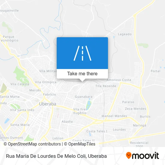 Rua Maria De Lourdes De Melo Coli map