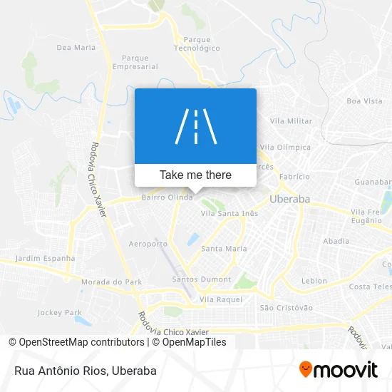 Rua Antônio Rios map