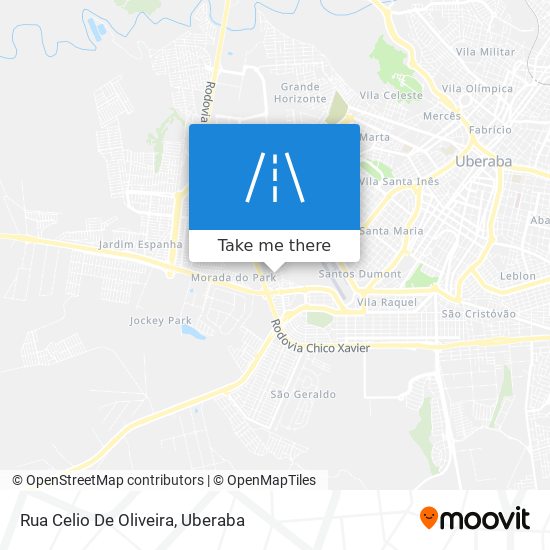 Mapa Rua Celio De Oliveira