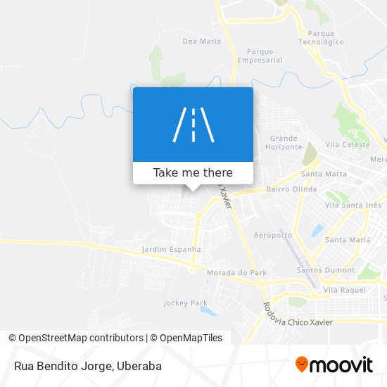 Mapa Rua Bendito Jorge