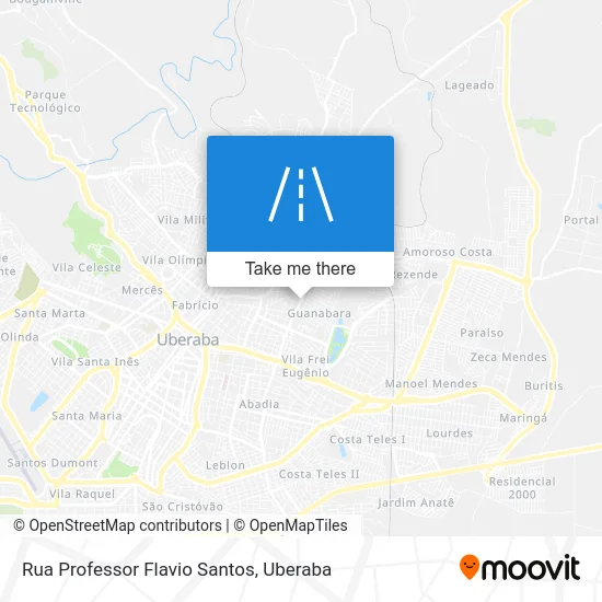 Rua Professor Flavio Santos map