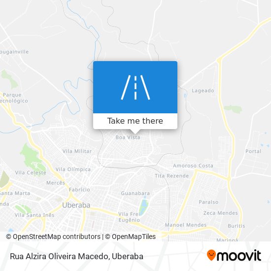 Mapa Rua Alzira Oliveira Macedo