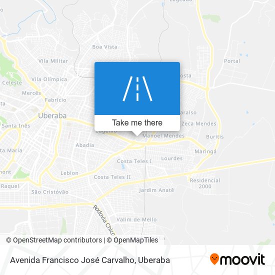 Avenida Francisco José Carvalho map