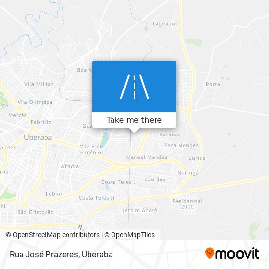 Mapa Rua José Prazeres