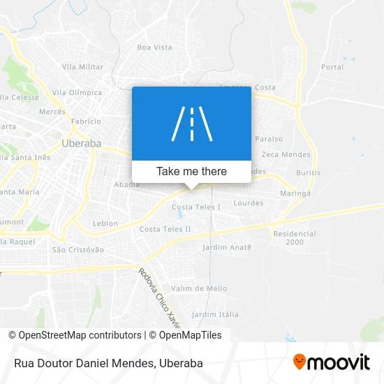 Rua Doutor Daniel Mendes map