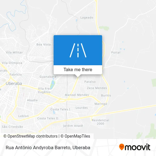 Rua Antônio Andyroba Barreto map